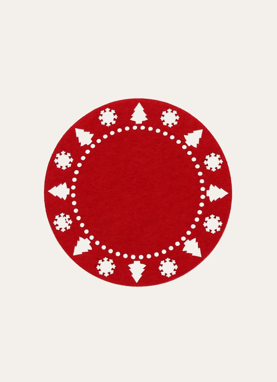 Bouchara Set De Table^4 DESSOUS VERRES EN FEUTRINE