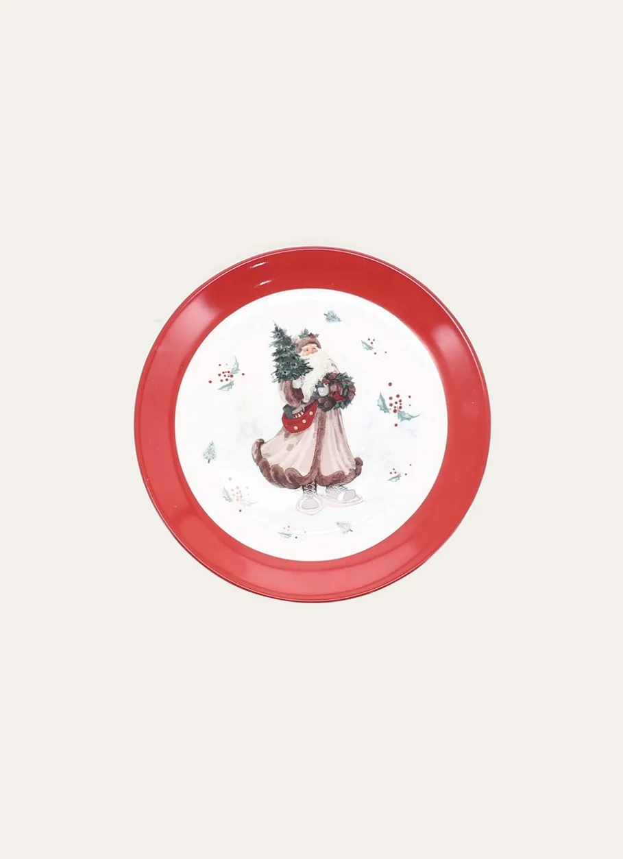 Bouchara Assiette|Table De Noël^ASSIETTE À DESSERT EN PORCELAINE NOËL D'ANTAN