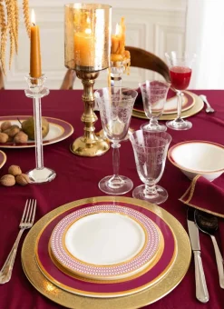 Bouchara Assiette^ASSIETTE À DESSERT EN PORCELAINE ESPRIT VÉNITIEN