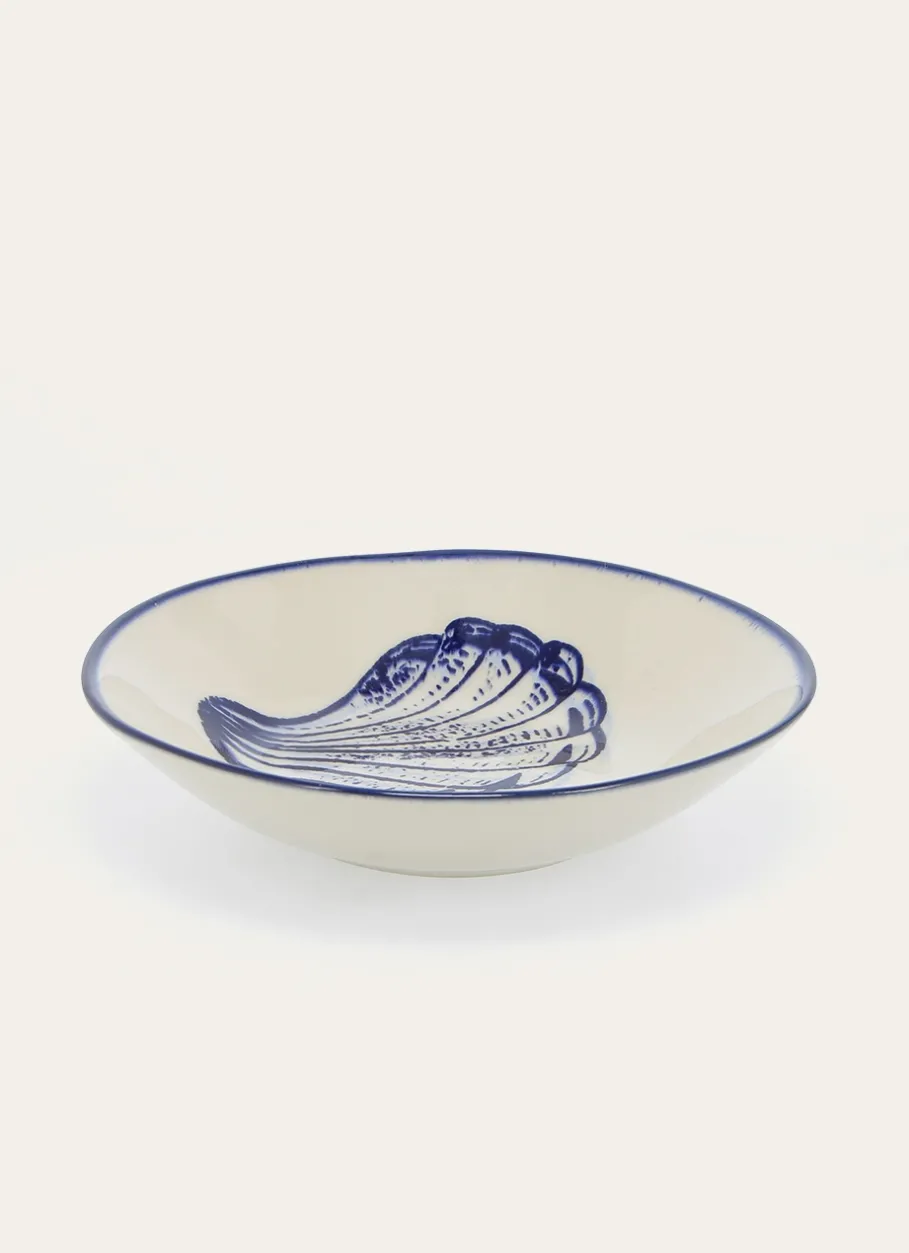 Bouchara Assiette^ASSIETTE CREUSE EN GRÈS - MOTIF MOULE