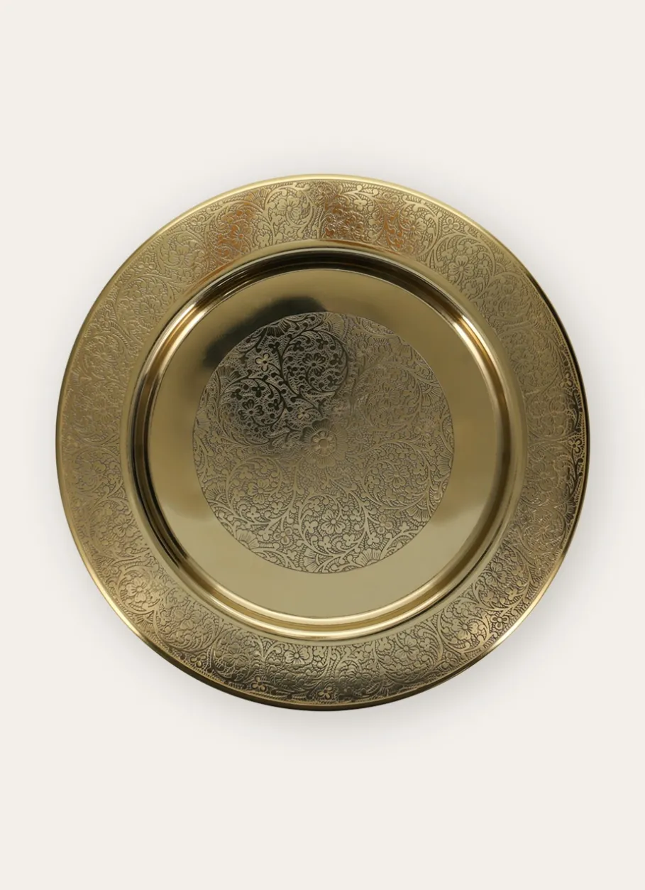 Bouchara Assiette|Table De Noël^ASSIETTE DE PRÉSENTATION ORIENTALE EN MÉTAL