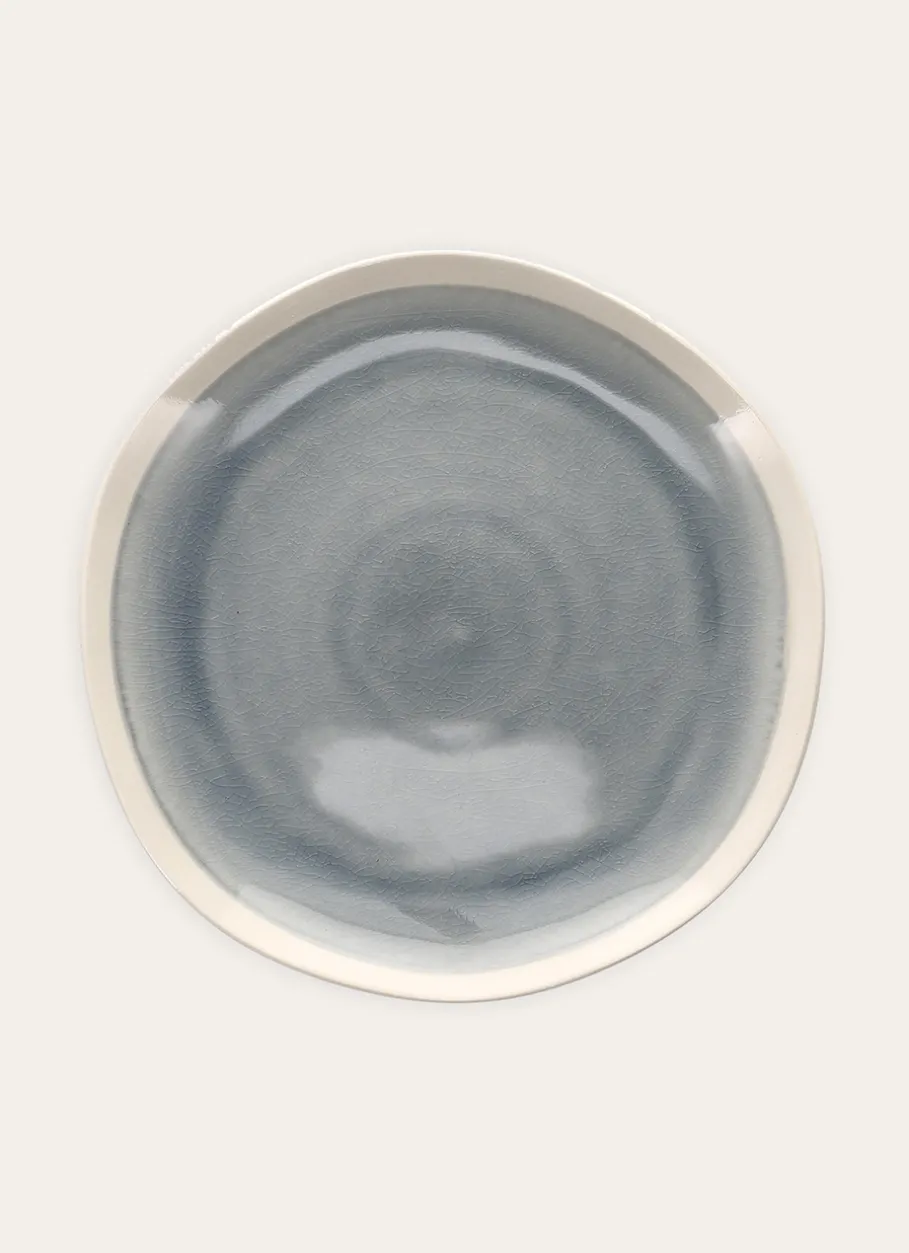 Bouchara Assiette^ASSIETTE PLATE EN GRÈS RÉACTIF