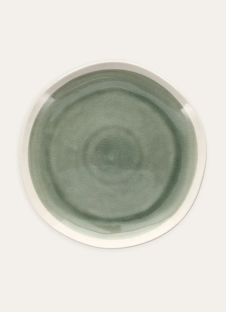 Bouchara Assiette^ASSIETTE PLATE EN GRÈS RÉACTIF