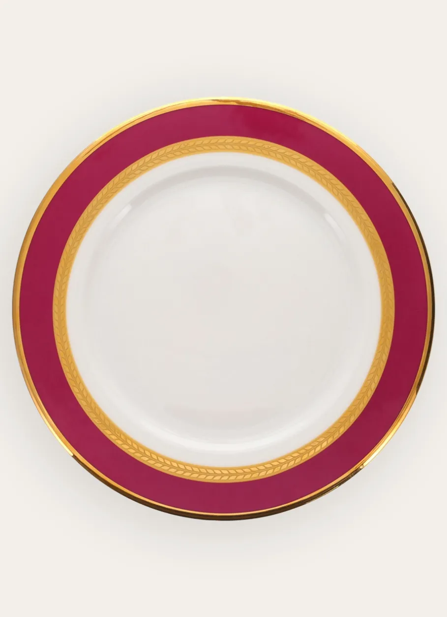 Bouchara Assiette^ASSIETTE PLATE EN PORCELAINE ESPRIT VÉNITIEN