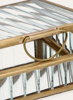 Bouchara Boîte De Rangement^BOITE À BIJOUX EN VERRE STRIÉ (PM)