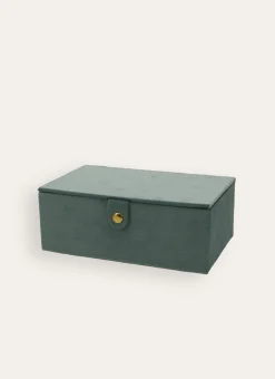 Bouchara Boîte De Rangement^BOÎTE DE RANGEMENT EN VELOURS - GRANDE VERT D'EAU