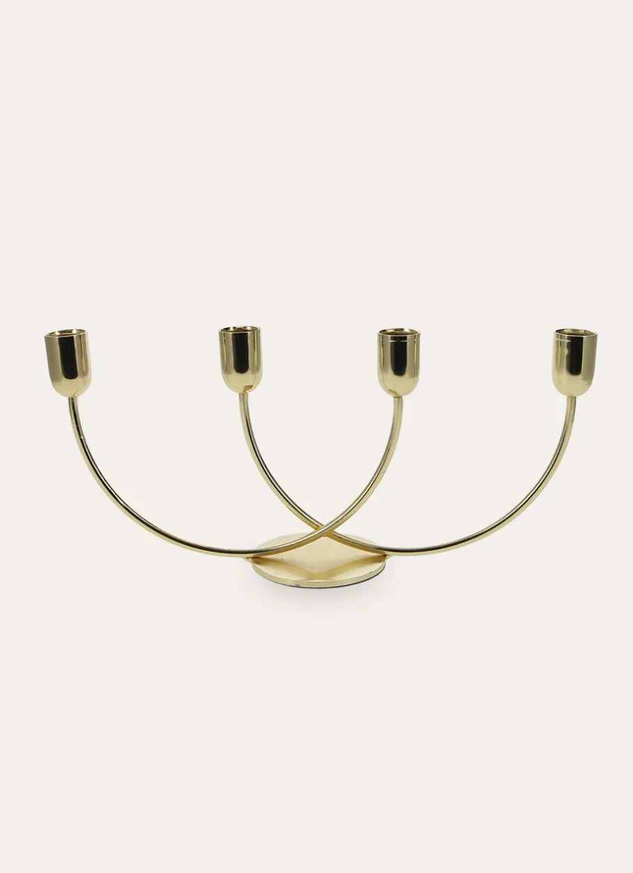 Bouchara Bougeoir, Lanterne^BOUGEOIR 4 BRANCHES