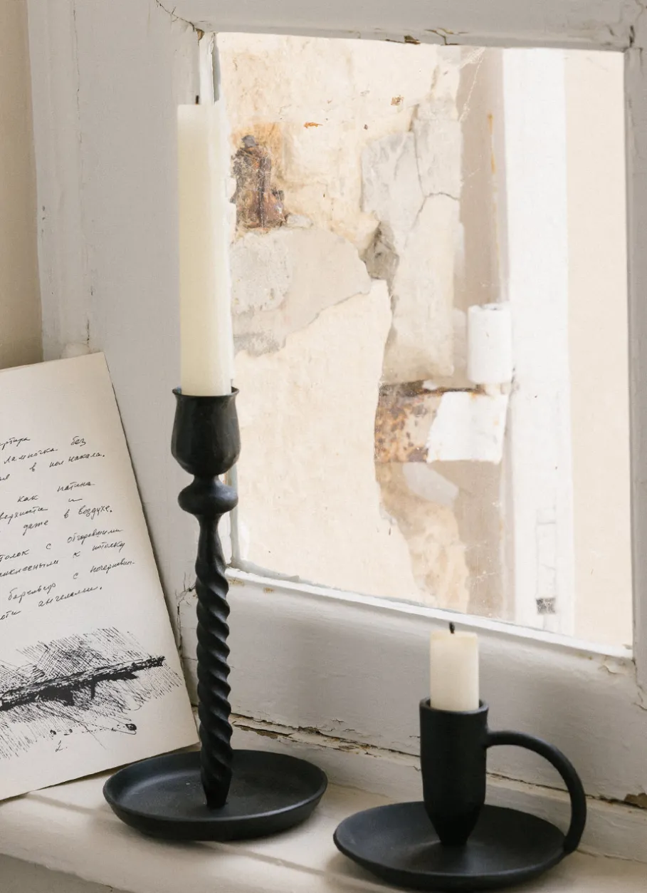 Bouchara Bougeoir, Lanterne|Décoration De Noël^BOUGEOIR EN MÉTAL AVEC COUPELLE