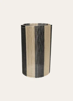 Bouchara Bougeoir, Lanterne^BOUGEOIR EN VERRE ET BAMBOU GRAND MODÈLE