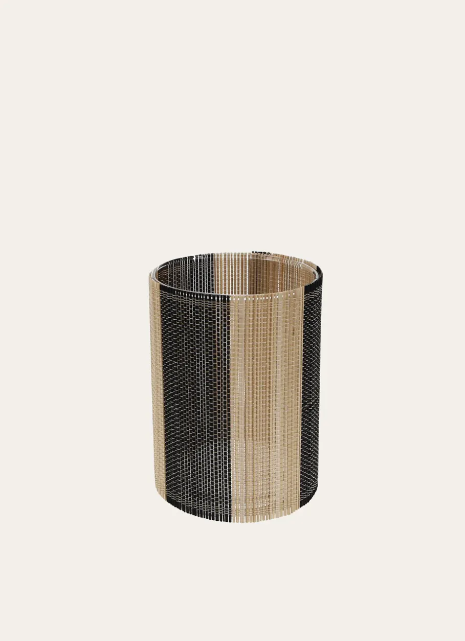 Bouchara Bougeoir, Lanterne^BOUGEOIR EN VERRE ET BAMBOU PETIT MODÈLE