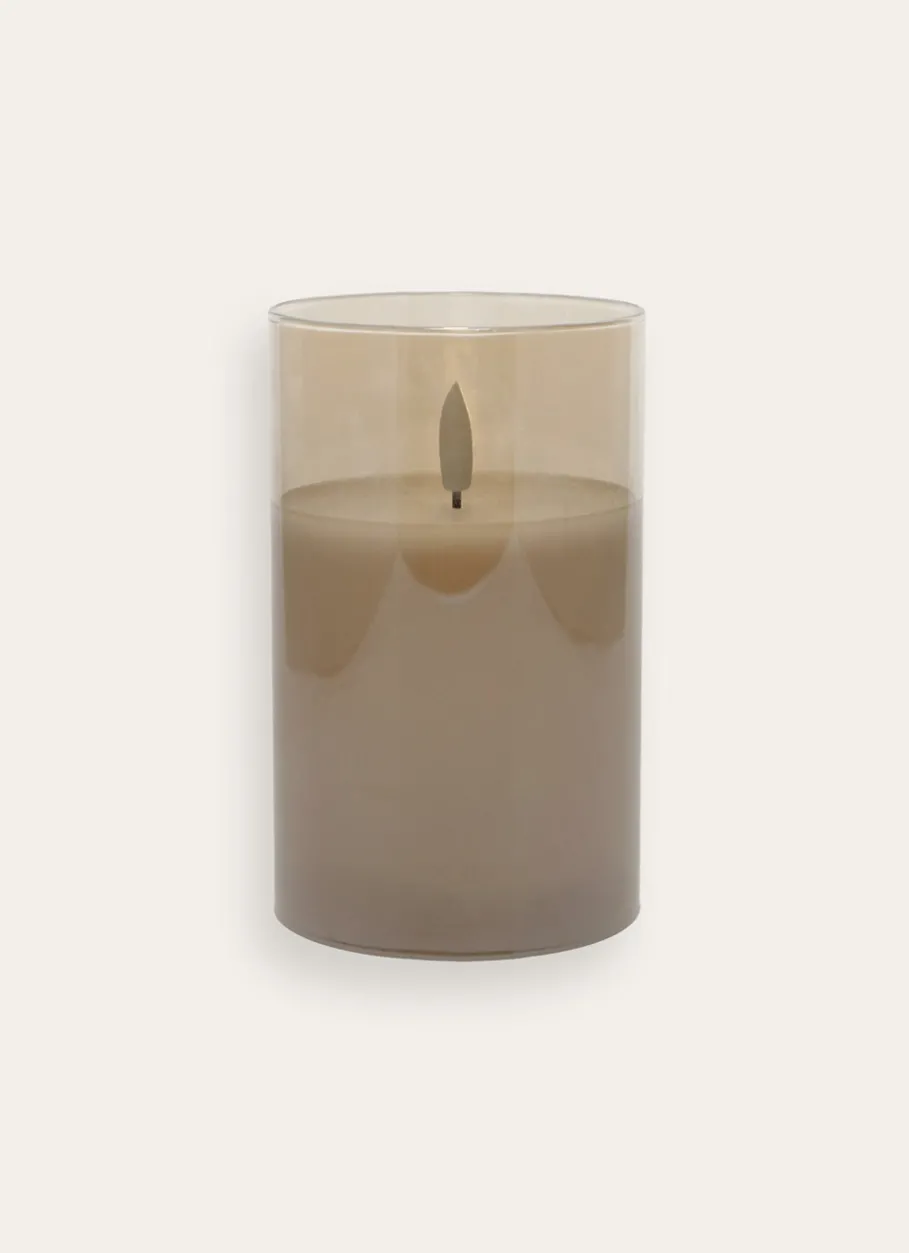 Bouchara Bougie^BOUGIE LED AVEC PHOTOPHORE EN VERRE