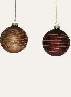 Bouchara Décoration De Noël^BOULE RAYURES À PAILLETTES (COLORIS ALÉATOIRE)