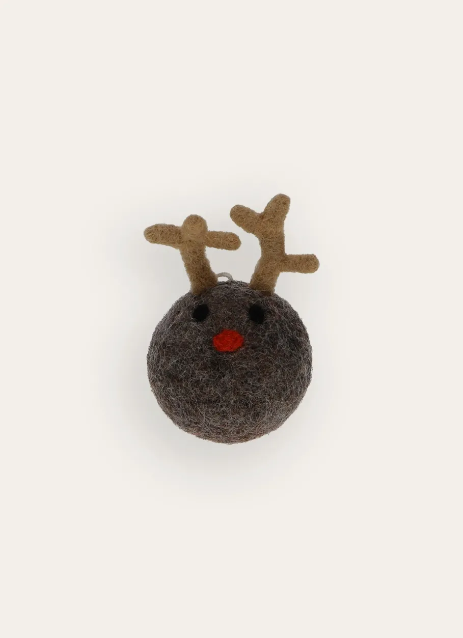 Bouchara Décoration De Noël^BOULE TÊTE DE RENNE EN LAINE NATURELLE