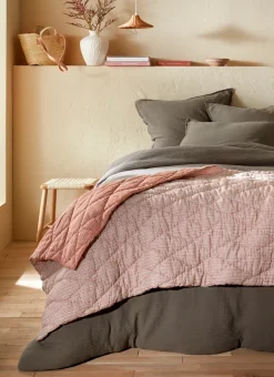 Bouchara Jete De Lit, Edredon^BOUT DE LIT ÉDREDON MATELASSÉ IMPRIMÉ FAIT MAIN