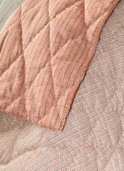 Bouchara Jete De Lit, Edredon^BOUT DE LIT ÉDREDON MATELASSÉ IMPRIMÉ FAIT MAIN