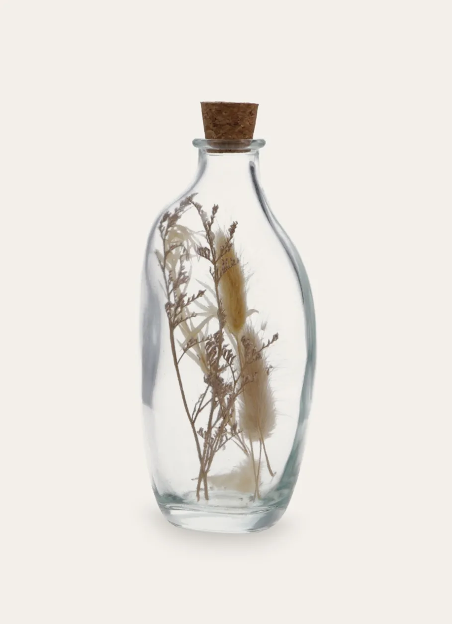 Bouchara Objet Déco^BOUTEILLE EN VERRE AVEC FLEURS SÉCHÉES