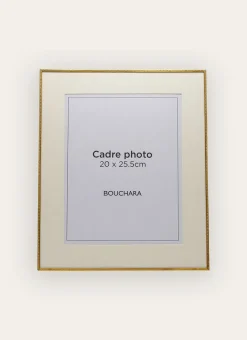 Bouchara Cadre, Image Encadrée^CADRE RECTANGULAIRE EN MÉTAL DORÉ MARTELÉ