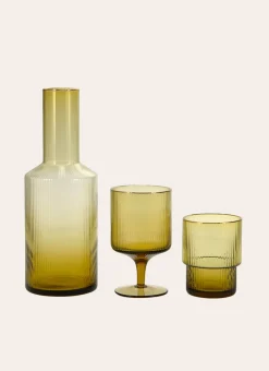 Bouchara Verre, Théière, Carafe^CARAFE EN VERRE STRIÉ
