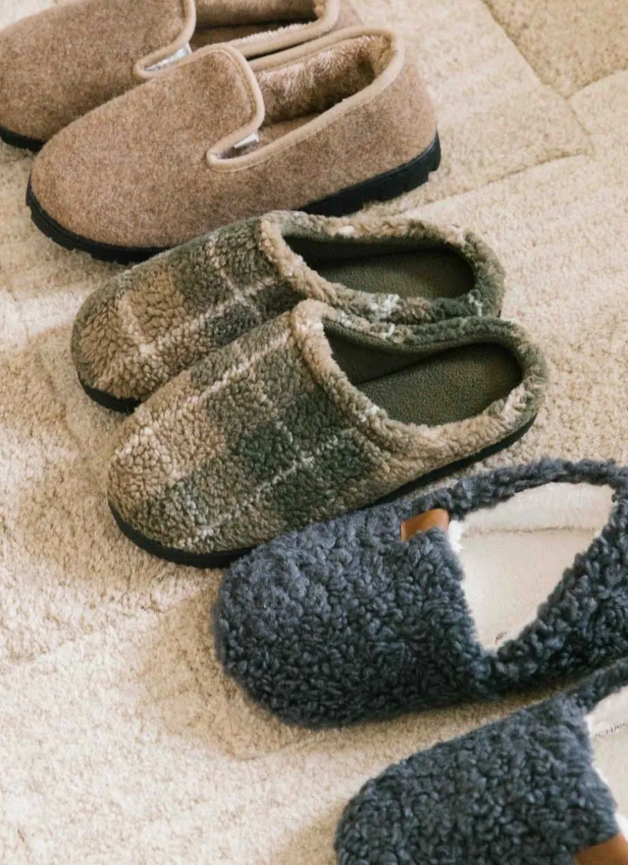 Bouchara Homewear, Accessoire^CHAUSSONS À CARREAUX THEOPHILE