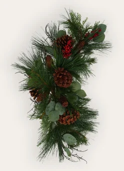 Bouchara Décoration De Noël^CHEMIN DE TABLE AVEC POMMES DE PIN