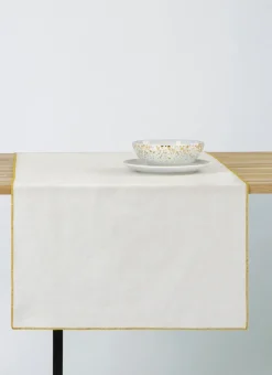Bouchara Chemin De Table^CHEMIN DE TABLE EN COTON ET LIN - BOURDON COLÉ