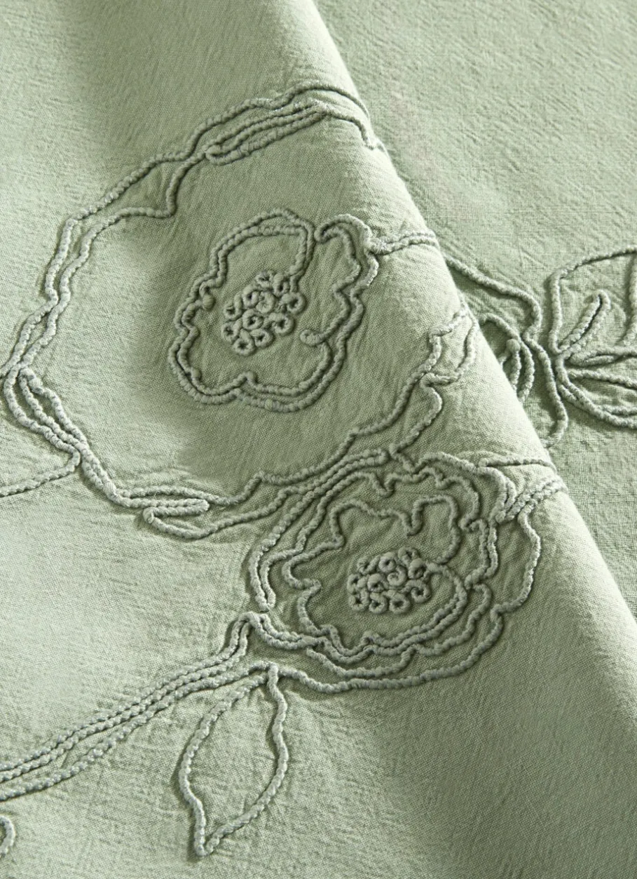 Bouchara Chemin De Table^CHEMIN DE TABLE ROSA VERT D'EAU