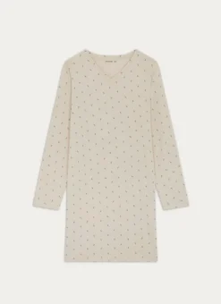 Bouchara Pyjama, Chemise De Nuit^CHEMISE DE NUIT À MANCHES LONGUES LEAF