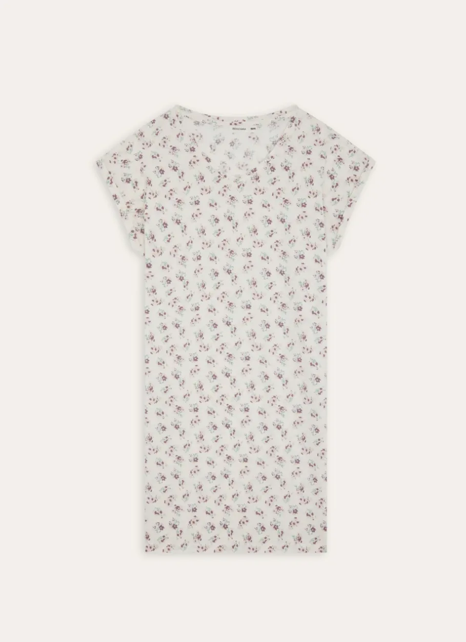 Bouchara Pyjama, Chemise De Nuit^CHEMISE DE NUIT EN COTON IMPRIMÉ