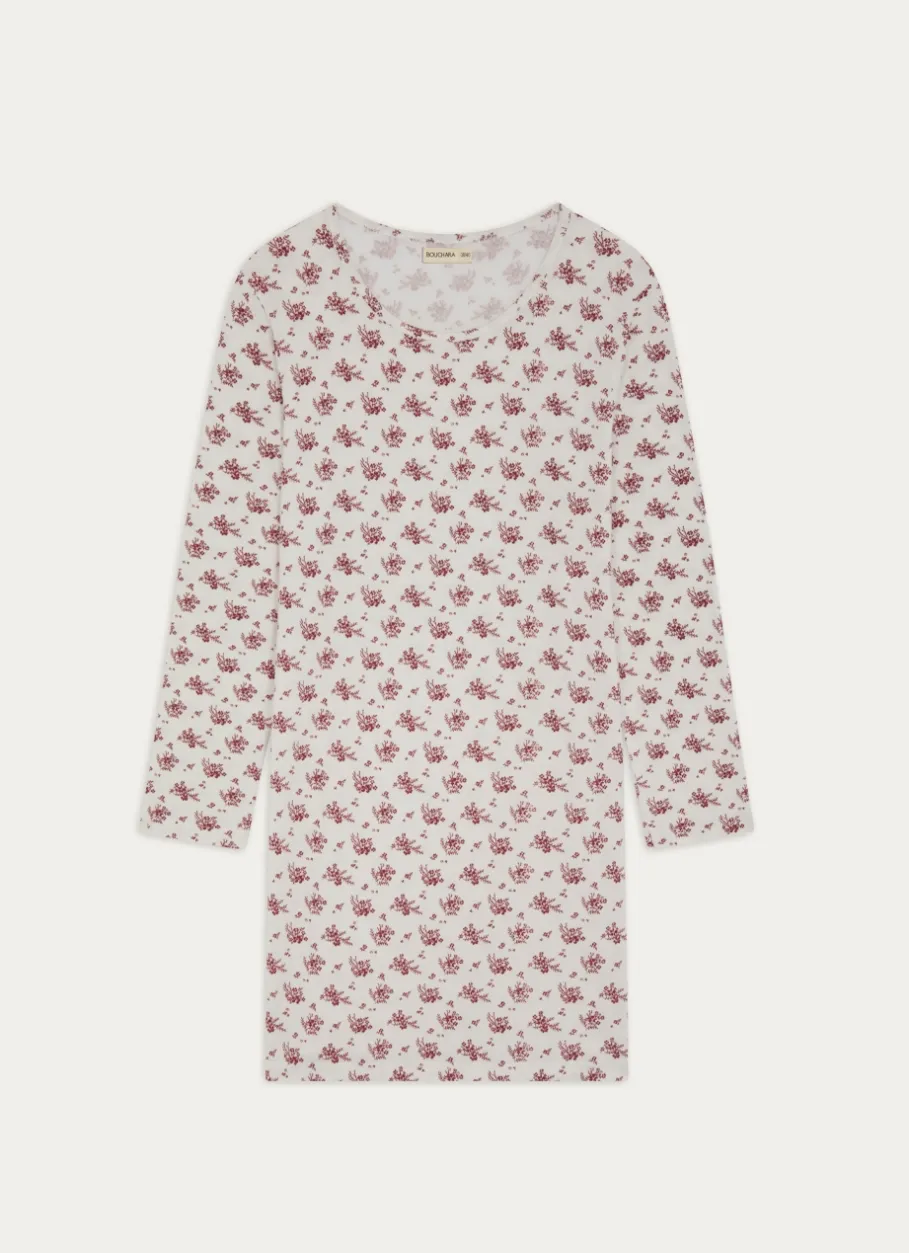 Bouchara Pyjama, Chemise De Nuit^CHEMISE DE NUIT IMPRIMÉE MANCHES LONGUES