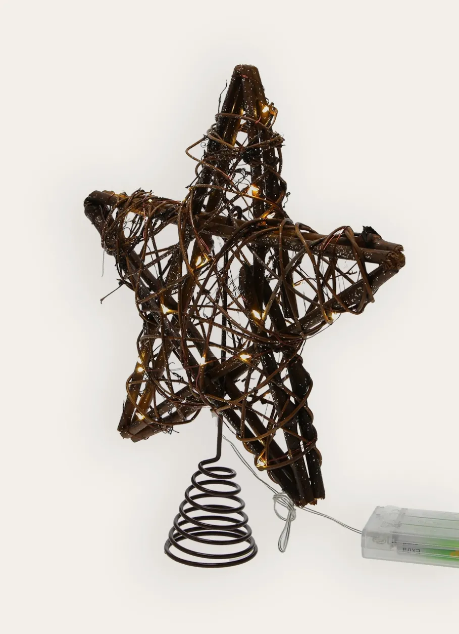 Bouchara Décoration De Noël^CIMIER LUMINEUX ÉTOILE EN ROTIN