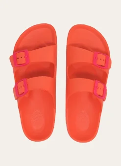 Bouchara Homewear, Accessoire^CLAQUETTES EN PLASTIQUE À DOUBLE BOUCLES