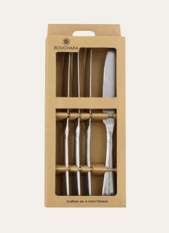 Bouchara Couverts^COFFRET DE 4 COUTEAUX EN ACIER RÉTRO