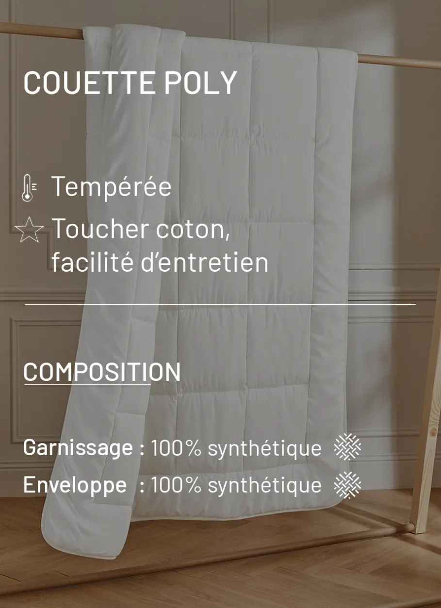 Bouchara Couette, Couverture^COUETTE TEMPERÉE EN POLYESTER