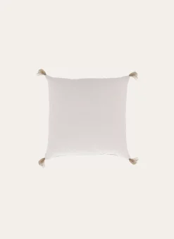 Bouchara Coussin, Coussin De Sol^COUSSIN EN COTON UNI AVEC PETITS POMPONS