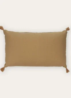 Bouchara Coussin, Coussin De Sol^COUSSIN EN COTON UNI AVEC POMPONS EN JUTE