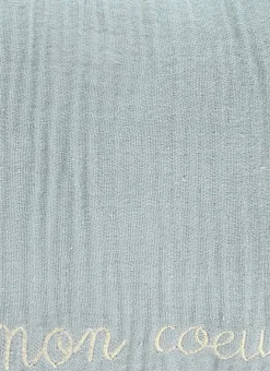 Enfant Bouchara Decoration, Rangement^COUSSIN EN GAZE DE COTON BRODERIE FIL DORÉ