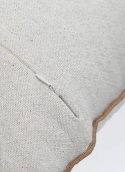 Bouchara Coussin, Coussin De Sol^COUSSIN UNI CHINÉ AVEC BOURDON CONTRASTÉ