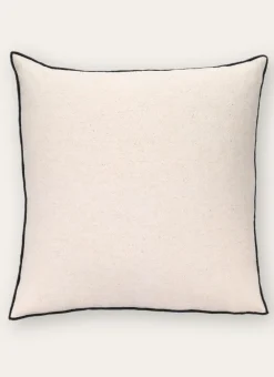 Bouchara Coussin, Coussin De Sol^COUSSIN UNI COTON-LIN AVEC BOURDON CONTRASTÉ