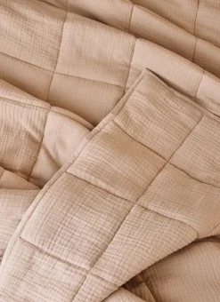 Bouchara Jete De Lit, Edredon^COUVRE-LIT MOLLETONNÉ GAUFRÉ