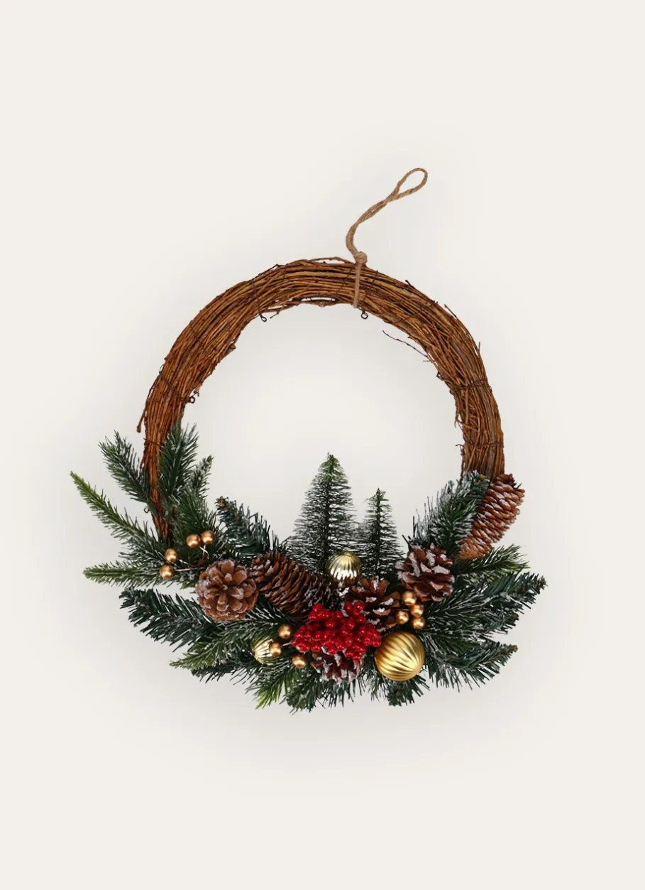 Bouchara Décoration De Noël^DEMIE COURONNE DE NOËL