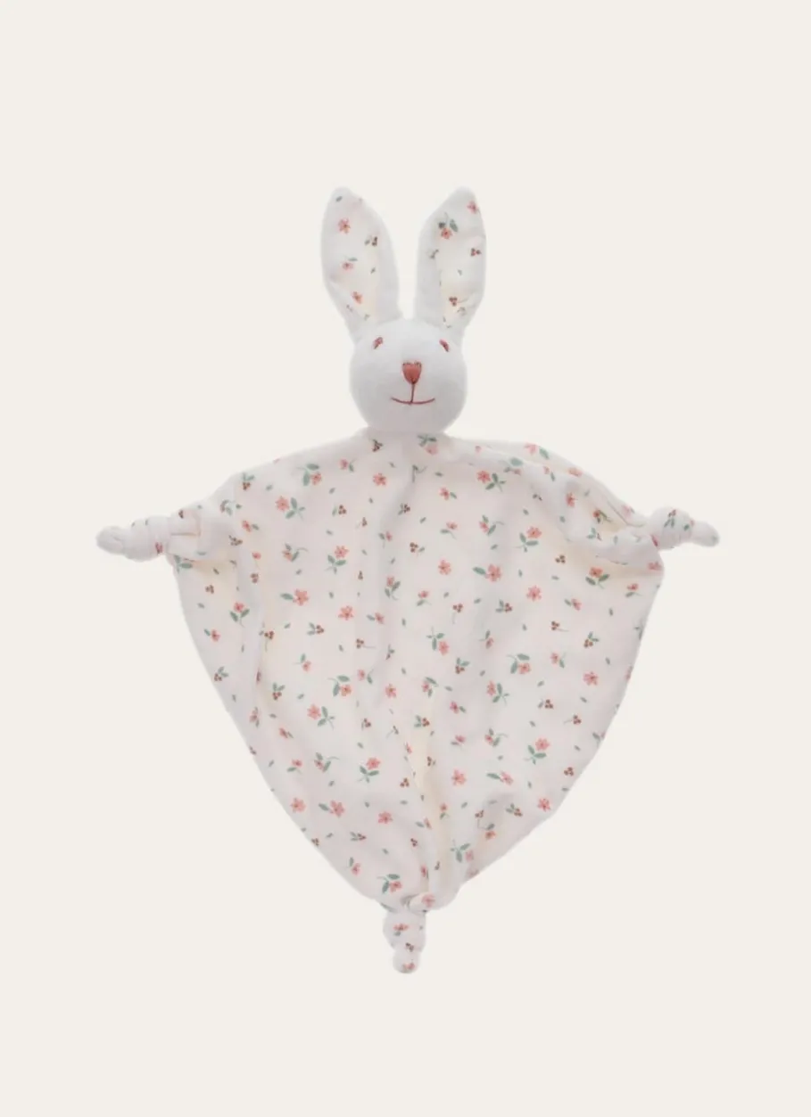 Enfant Bouchara Jouet, Doudou^DOUDOU LAPIN IMPRIMÉ FLEURS