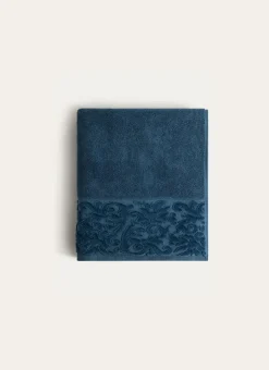 Bouchara Linge De Bain Uni^DRAP DE BAIN EN COTON LITEAU CISELÉ