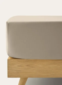 Bouchara Drap Uni^DRAP HOUSSE EN COTON POUR 2 LITS JUMEAUX