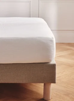 Bouchara Drap Uni^DRAP HOUSSE EN DOUBLE GAZE