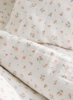 Enfant Bouchara Linge De Lit^DRAP HOUSSE ENFANT EN GAZE DE COTON CHAMPÊTRE