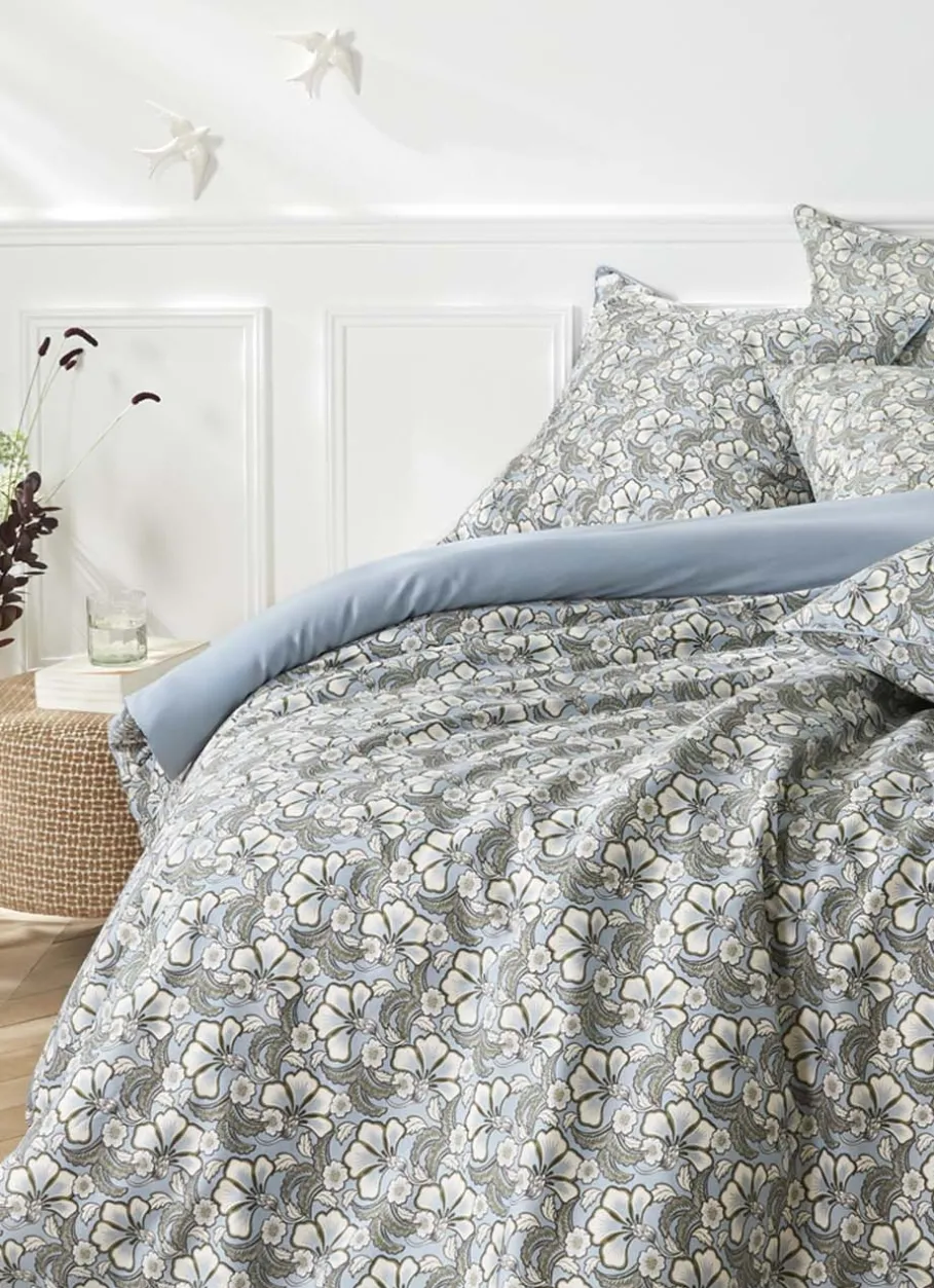 Bouchara Drap À Motifs^DRAP PLAT EN SATIN IMPRIMÉ FLORAL SOLENE