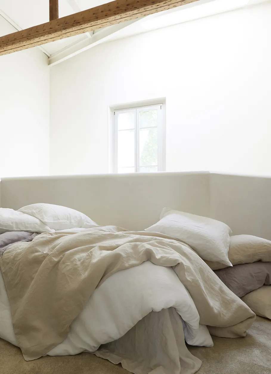 Bouchara Drap Uni^DRAP PLAT UNI EN LIN LAVÉ - 165GR