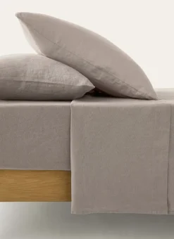 Bouchara Drap Uni^DRAP PLAT UNI EN LIN LAVÉ - 165GR