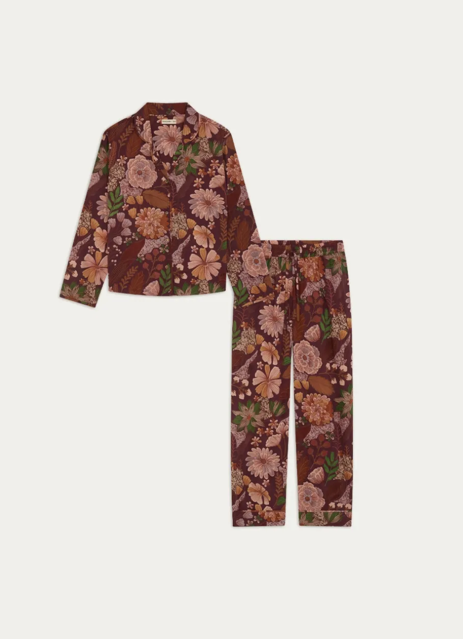 Bouchara Pyjama, Chemise De Nuit^ENSEMBLE DE PYJAMA EN VOILE DE COTON IMPRIMÉ