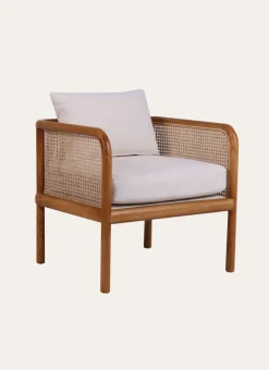 Bouchara Canapé, Fauteuil, Banquette^FAUTEUIL EN CANNAGE AVEC COUSSINS UNI